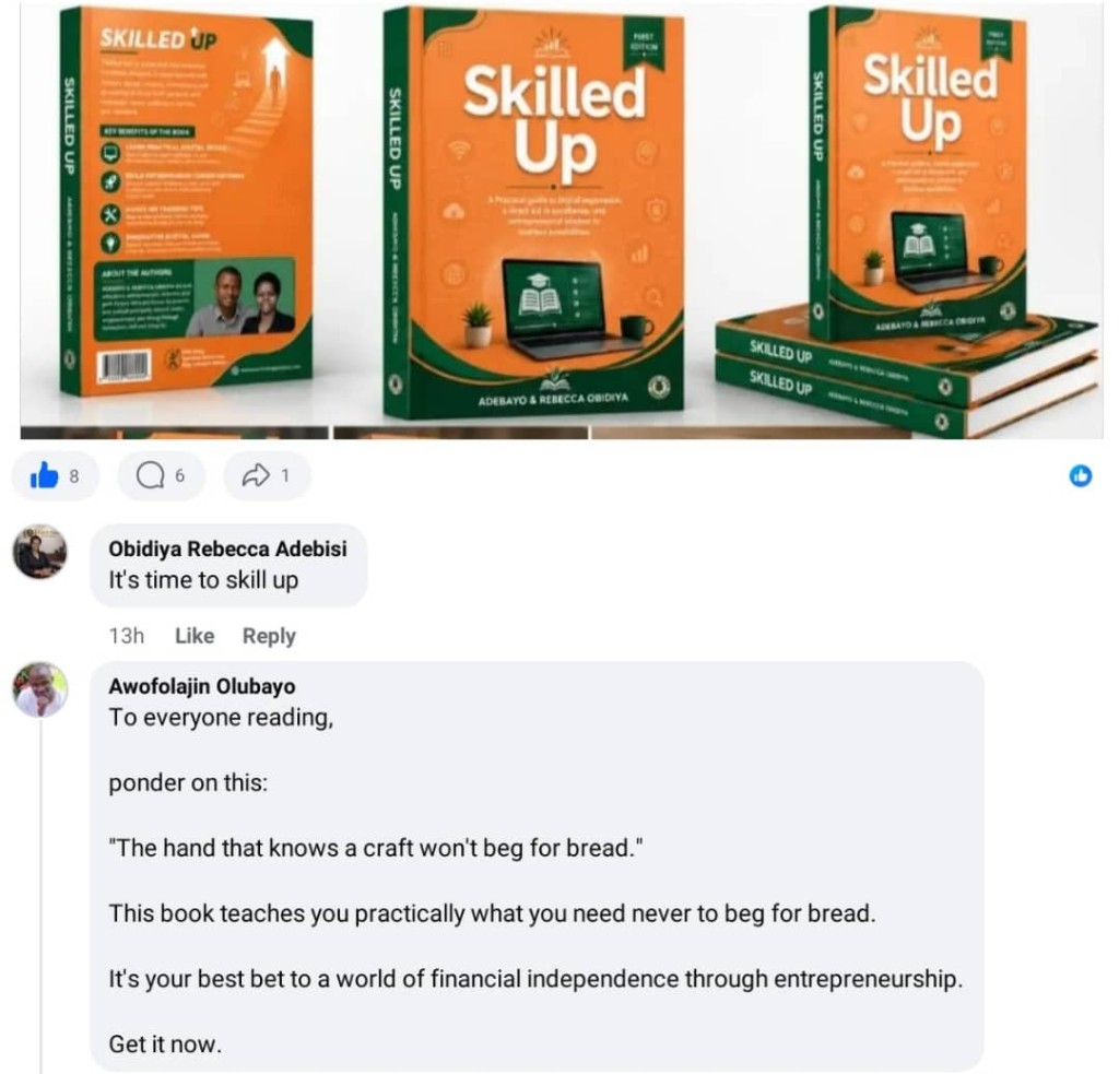 Skilled Up textbook by Adebayo and Rebecca Obidiya